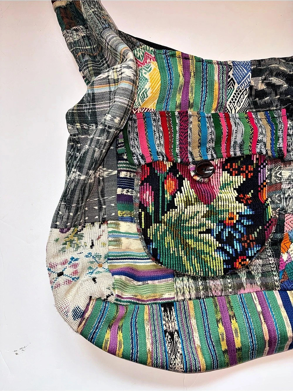 Multicolor Patchwork Bohemian Style Bag - Picture 4 of 16